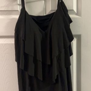 black swim top size 18